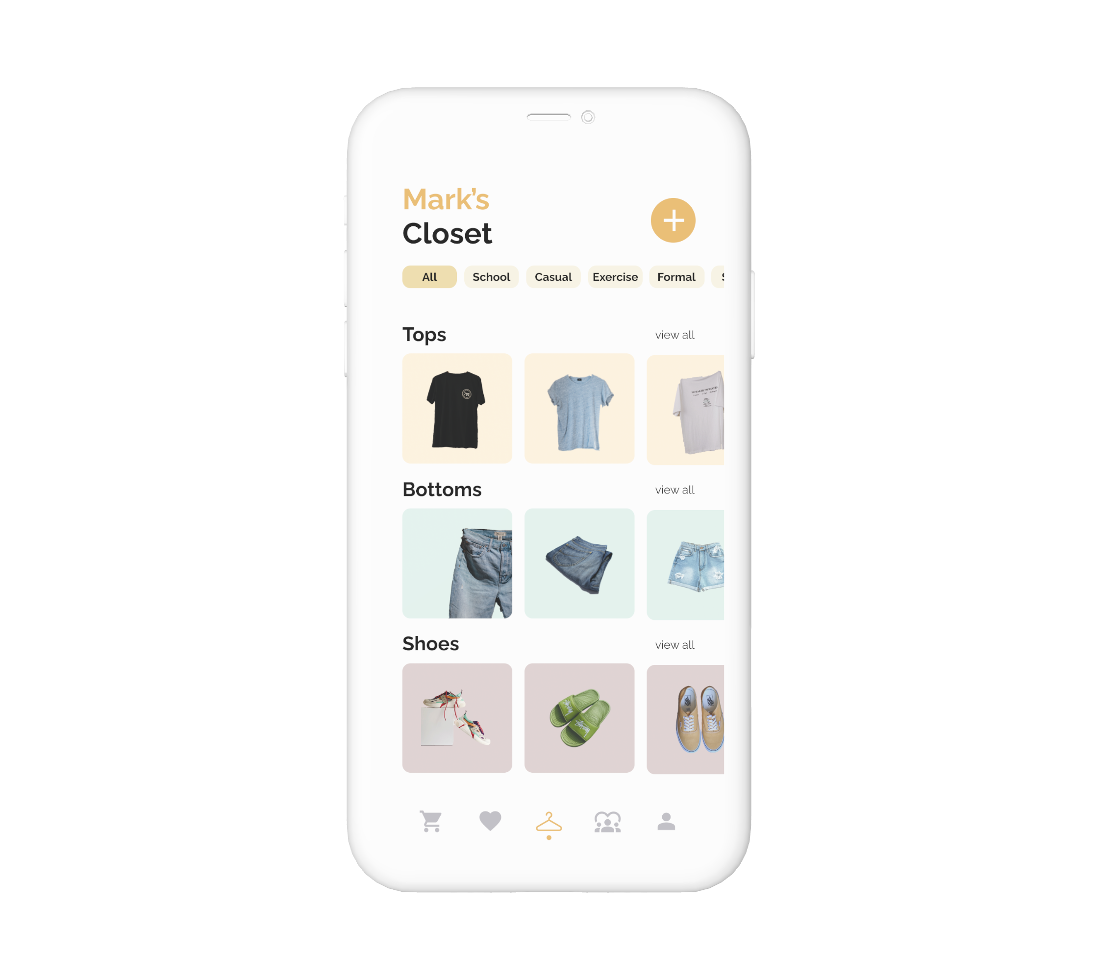 Digital Closet Feature Interface