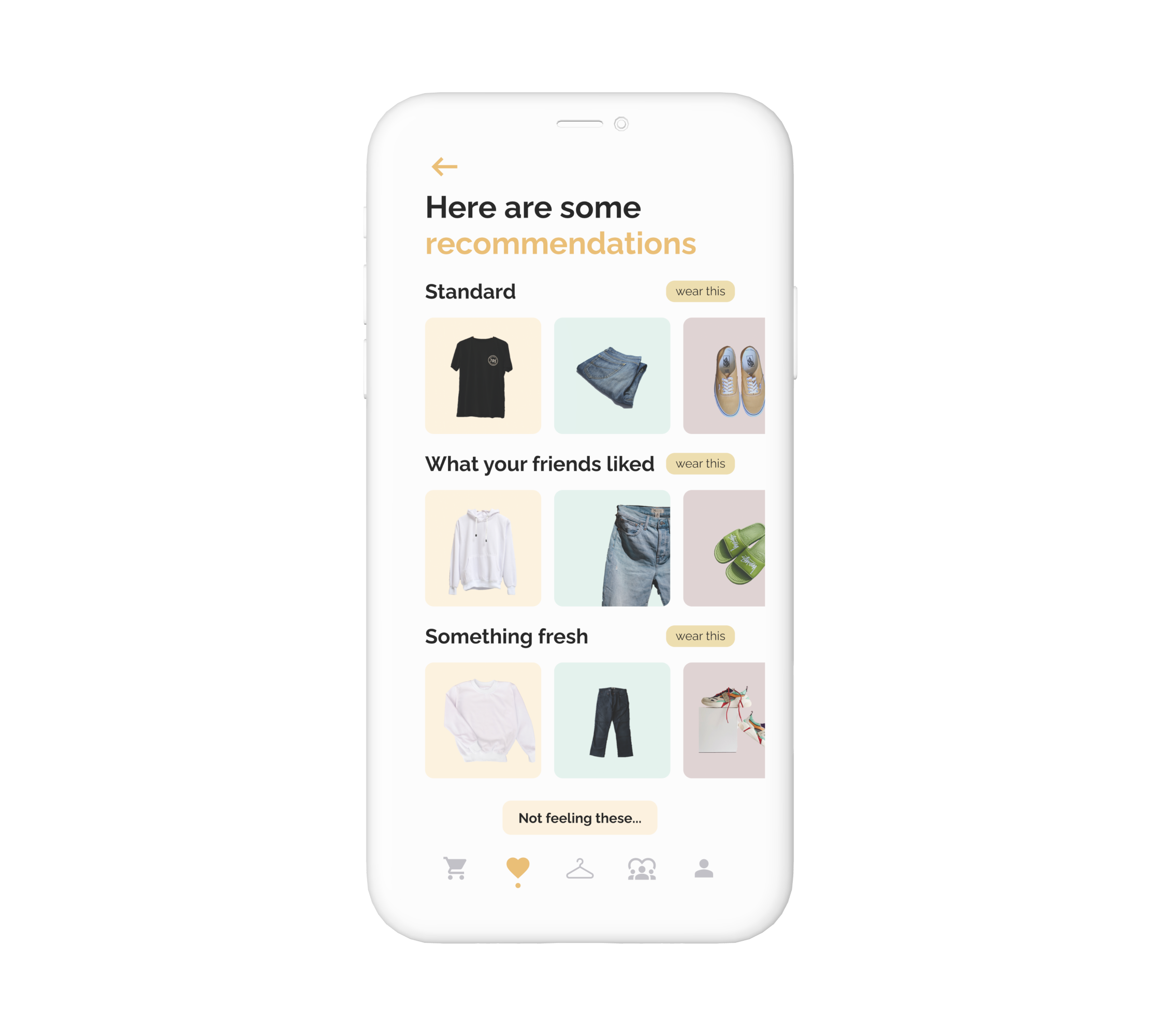 Get Oufit Recommendations Interface